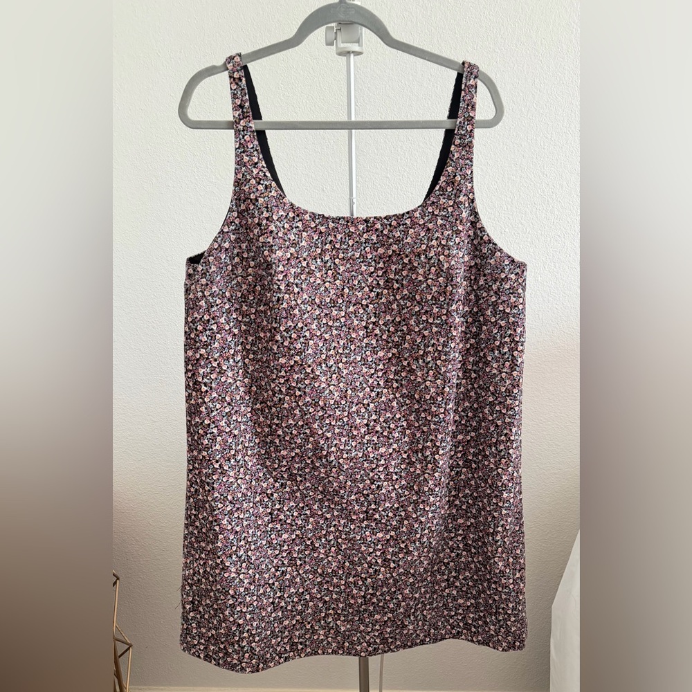 H&M Floral Print Dress - Black and Pink